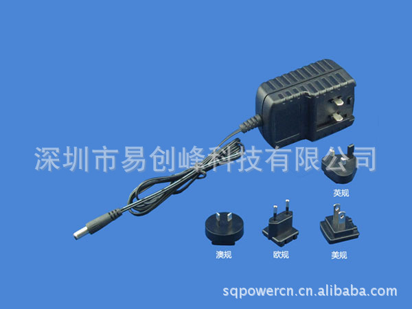 5V1A可轉(zhuǎn)換頭電源適配器側面