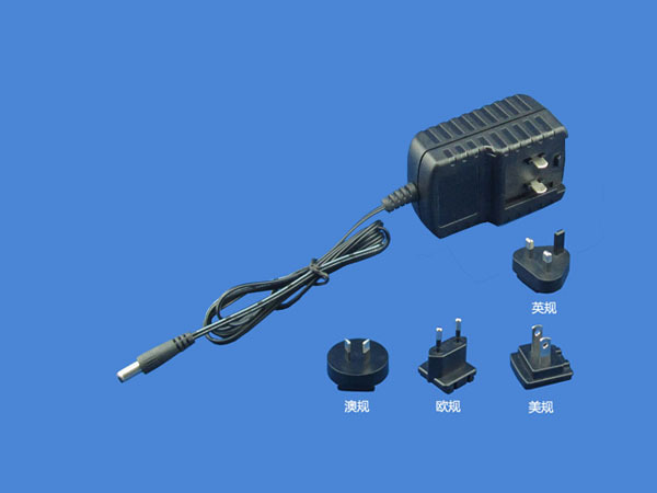 5V1A可轉(zhuǎn)換頭電源適配器側面